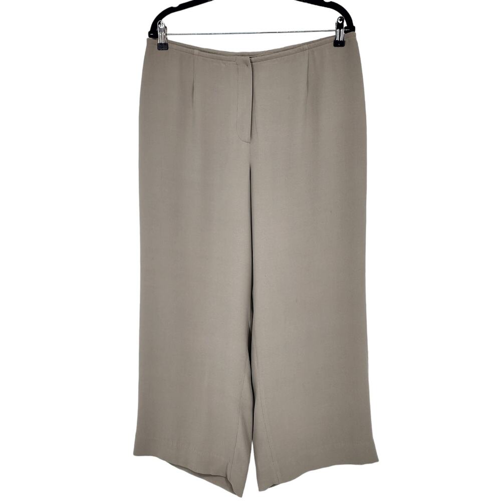 Eileen Fisher Women's System Wide Leg Straight Trouser Pants Size Large